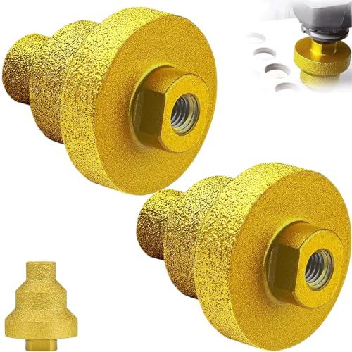 Effektiver Diamant-Kernbohrer | Stufen-Pagodenlochsäge 20/35/50 mm | Lochöffner for Keramikfliesen und Marmor(M14,2) von Generic
