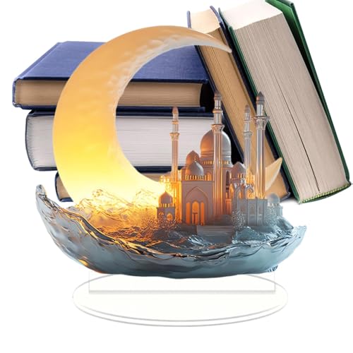 Eid al-Fitr-Dekorationen – Eid-Mittelstücke | Party-Tafelaufsatz-Schild, Eid-Dekorationen, Tischdekoration, Mond-Tischaufsatz-Schild für Zuhause, Schlafzimmer, Party Eid al-Fitr-Dekorationen – Eid-Mittelstücke | Party-Tafelaufsatz-Schild, Eid-Dekorationen, Tischdekoration, Mond-Tischaufsatz-Schild für Zuhause, Schlafzimmer, Party von Generic