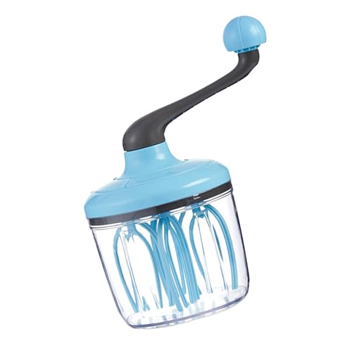 Eierschläger Handkurbel - Handbuch Mixer -Werkzeug, Küchenquerstang, rotierende Kurbelschale | 1500 ml Mischbehälter mit großer Kapazität, Handheld -Creme -Eier (für Milchschaumkuchen -Kochzubehör) von Generic