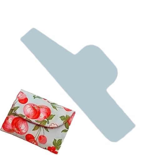 Einfach gesteppte Geldbörse – Lederhandwerk, Acryl-Lineal, Kartenhalter, Schablone für Leder, Bastelwerkzeug für Ledergeldbörsen, Brieftaschenschablone für Handarbeit, Brieftaschenschablonen-Set von Generic