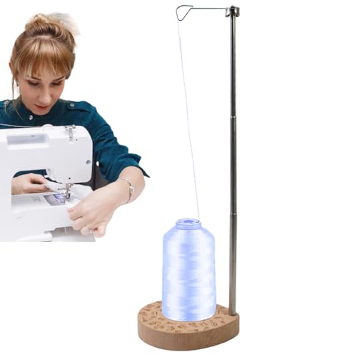 Einstellbarer Einzelfadenspulenhalter, 6,3 bis 15,5 Zoll höhenverstellbarer Garnhalter, Rollenhalter mit stabiler Holzbasis für Stickgarn, Nähen und Quilten Einstellbarer Einzelfadenspulenhalter, 6,3 bis 15,5 Zoll höhenverstellbarer Garnhalter, Rollenhalter mit stabiler Holzbasis für Stickgarn, Nähen und Quilten von Generic