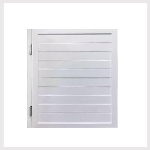 Einzelne Schwingtür Schwingtüren, Thekenschwingtüren, Café-Türen, Einzel-Saloon-Tür für Gewerbeimmobilien mit Scharnieren, Küchen-Bar-Cowboy-Türen,Weiß,60x90cm von Generic