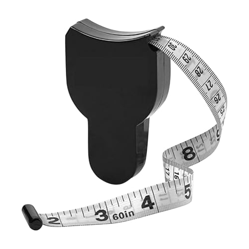 Einziehbares Maßband, tragbar, imperiales Maßband, hochpräzises Maßband, 150 cm, Körpermaß für Arme, Bett, Bauch, Brust von Generic