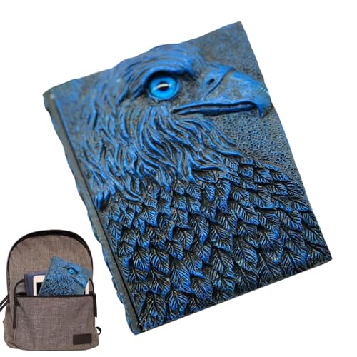 Einzigartiges Eagle -geprägter Buch | 3D -Cover -Notizbuch, Antique Handmade Journal | Hardcover Liner, Schreiben von Notebook -Geschenk für Männer Frauen von Generic