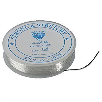 Elastischer Perlenfaden Kristall-Stretch-Draht-Schnur-Schmuck-Handwerk Faden-Schmuck Machen Armbänder 0.6MM Nützlich und attraktiv von Generic