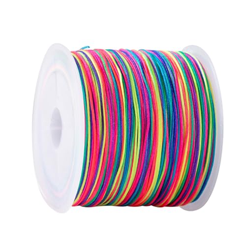 Elastisches Band für Armbänder, Nylonschnur, 0,8 mm x 100 m, bunter elastischer Faden, runde Kordel, Perlenschnur, Regenbogen für DIY-Handwerk, Schmuckherstellung, Halsketten Plj812 (Pink, 0.8mm*1m) Elastisches Band für Armbänder, Nylonschnur, 0,8 mm x 100 m, bunter elastischer Faden, runde Kordel, Perlenschnur, Regenbogen für DIY-Handwerk, Schmuckherstellung, Halsketten Plj812 (Pink, 0.8mm*1m) von Generic