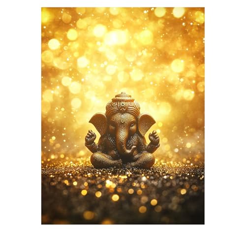 Elefant Malen Nach Zahlen Erwachsene Fantasie Malen Nach Zahlen 135 x 100 CM DIY Basteln Erwachsene Klarheit Farbe Leinwan Bilder mit Acrylfarben Set 3 Typen Pinsel für Wanddeko Wohnzimmer YH2-1204 von Generic