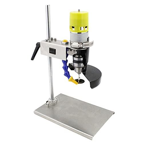 Elektrischer Glasflaschenschneider, Glasschneidemaschine mit 96-W-Stromversorgung, Motordrehzahl 6000 U/min, 7-Gang einstellbar, für handgefertigtes Glasmodellhandwerk von Generic