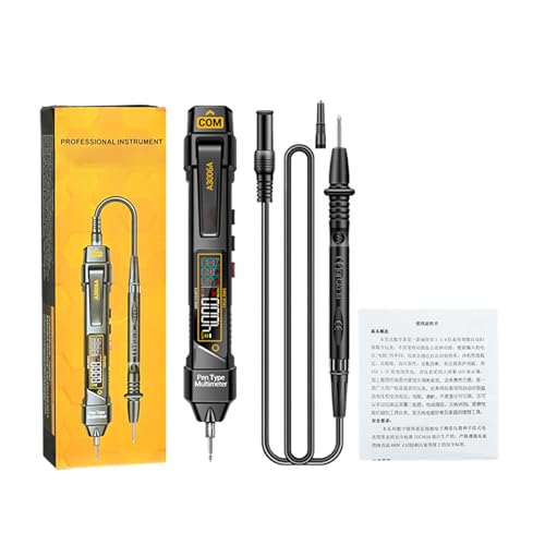 Elektrisches Multimeter, Voltmeter und Multimeter | Pen Typ intelligentes Multimeter,4000 Rechnungen LCD-Bildschirm Voltmeter Stift Test Multimeter Messen AC DC Spannungswiderstand Diode für von Generic