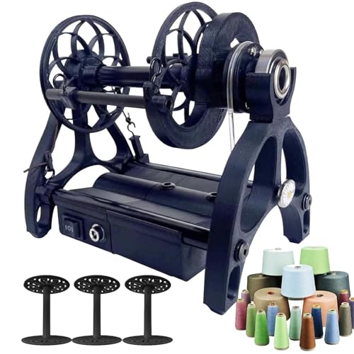 Elektrisches Wolle Spinnrad Elektrisches Spinnrad, Elektrisches Spinnrad, Strickwollgarnwickler, Vorwärts- und Wollfaserzwirnen, 4Oz/120G Garnwickelmaschine - Stufenlose Geschwindigkeitsregu von Generic