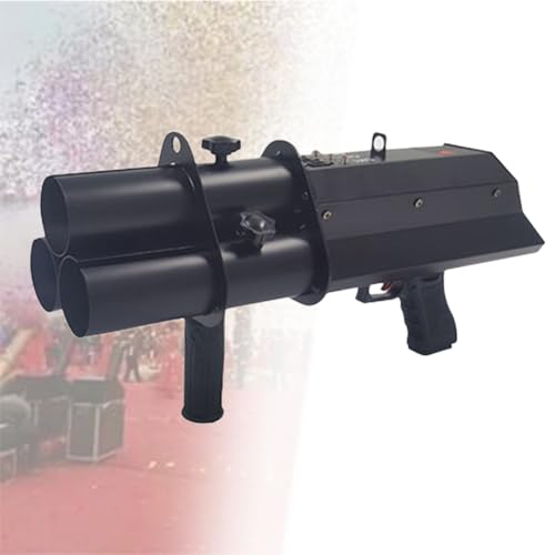 Elektronische Multicolor Konfetti Konfettikanone, elektrischer Hand-Sprühwerfer mit 3 Schüssen, Nebeleffekt für Halloween, Weihnachten, Events, Partys, ohne Licht Elektronische Multicolor Konfetti Konfettikanone, elektrischer Hand-Sprühwerfer mit 3 Schüssen, Nebeleffekt für Halloween, Weihnachten, Events, Partys, ohne Licht von Generic