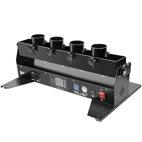 Elektronische Multicolor Konfetti Konfettikanonen-Maschinenwerfer, vier 150 W, professioneller DMX 512-Player mit kabelloser Fernbedienung für Veranstaltungen, Partys, Clubs, Hochzeiten, Kon Elektronische Multicolor Konfetti Konfettikanonen-Maschinenwerfer, vier 150 W, professioneller DMX 512-Player mit kabelloser Fernbedienung für Veranstaltungen, Partys, Clubs, Hochzeiten, Kon von Generic