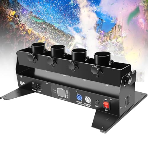 Elektronische Multicolor Konfetti Konfettikanonen Werfer Maschine Kanone Elektrisch 4-Schuss Profi für Party, Club, Hochzeit, Weihnachten, Halloween, Karneval Lichteffekte Elektronische Multicolor Konfetti Konfettikanonen Werfer Maschine Kanone Elektrisch 4-Schuss Profi für Party, Club, Hochzeit, Weihnachten, Halloween, Karneval Lichteffekte von Generic