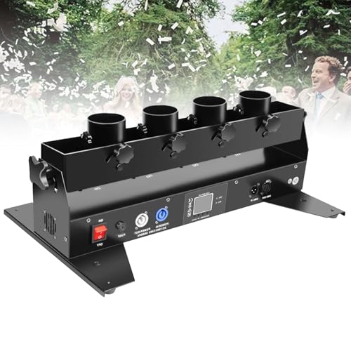 Elektronische Multicolor Konfetti Konfettikanonen-Werfer-Maschinenkanone, professionelle 4-Gebläse-Fernbedienung für Hochzeit, Disco, Show, Club, Bühnenparty Elektronische Multicolor Konfetti Konfettikanonen-Werfer-Maschinenkanone, professionelle 4-Gebläse-Fernbedienung für Hochzeit, Disco, Show, Club, Bühnenparty von Generic