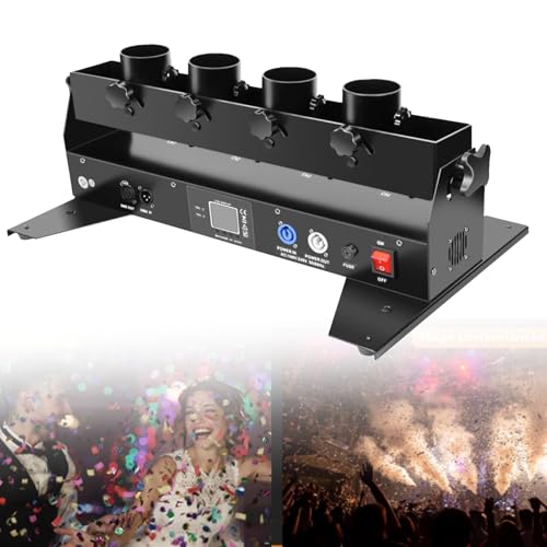 Elektronische Multicolor Konfetti Konfettikanonen-Werfermaschine, Kanone, 4 Schüsse, professionelle elektrische Luftschlangen, ferngesteuertes elektrisches Papier für DJ-Partys, Nachtclubs, Elektronische Multicolor Konfetti Konfettikanonen-Werfermaschine, Kanone, 4 Schüsse, professionelle elektrische Luftschlangen, ferngesteuertes elektrisches Papier für DJ-Partys, Nachtclubs, von Generic