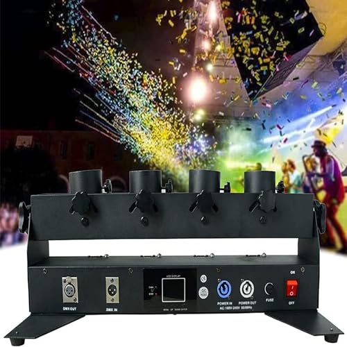 Elektronische Multicolor Konfetti Konfettikanonen-Werfermaschine, Kanone, elektrischer Luftschlangen, 4 Schüsse, mehrfarbig, Party für Hochzeiten, Geburtstage, Partys und Feiern Elektronische Multicolor Konfetti Konfettikanonen-Werfermaschine, Kanone, elektrischer Luftschlangen, 4 Schüsse, mehrfarbig, Party für Hochzeiten, Geburtstage, Partys und Feiern von Generic