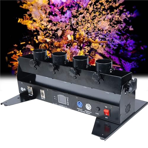 Elektronische Multicolor Konfetti Konfettikanonen-Werfermaschine, Kanone mit 4 Handgeräten, 7-farbige LED-Strahlpistole, professionell für Konzerte, Partys, Elektronische Multicolor Konfetti Konfettikanonen-Werfermaschine, Kanone mit 4 Handgeräten, 7-farbige LED-Strahlpistole, professionell für Konzerte, Partys, von Generic