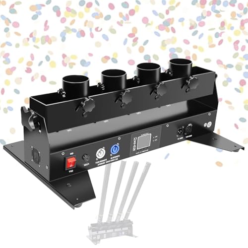 Elektronische Multicolor Konfetti Konfettikanonen-Werfermaschine, elektrische Kanone, 4 Fernbedienungen/DMX512 für Hochzeiten, Disco, Club, Bühne, Party-Events Elektronische Multicolor Konfetti Konfettikanonen-Werfermaschine, elektrische Kanone, 4 Fernbedienungen/DMX512 für Hochzeiten, Disco, Club, Bühne, Party-Events von Generic