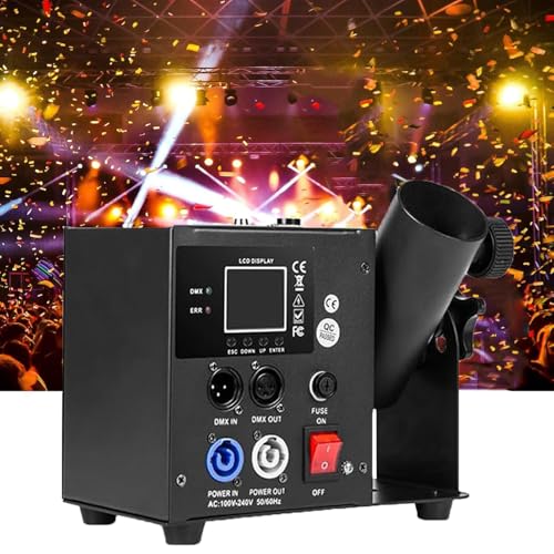 Elektronische Multicolor Konfetti Konfettikanonen-Werfermaschine, elektrische Kanone, Fernbedienung, Netzkabel, stehend, verstellbarer Winkel für Hochzeiten und Partys Elektronische Multicolor Konfetti Konfettikanonen-Werfermaschine, elektrische Kanone, Fernbedienung, Netzkabel, stehend, verstellbarer Winkel für Hochzeiten und Partys von Generic