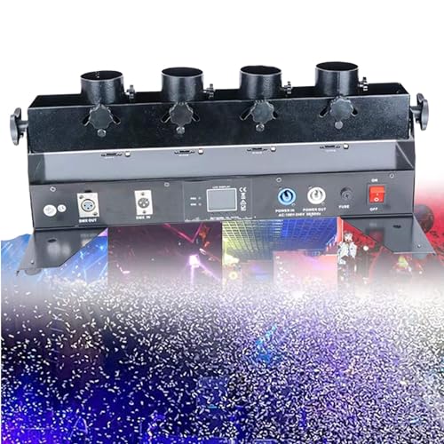 Elektronische Multicolor Konfetti Konfettikanonen-Werfermaschine, leistungsstarke DMX-Kanone, professioneller Gebrauchtschuss für Hochzeit, Urlaub, Halloween Elektronische Multicolor Konfetti Konfettikanonen-Werfermaschine, leistungsstarke DMX-Kanone, professioneller Gebrauchtschuss für Hochzeit, Urlaub, Halloween von Generic