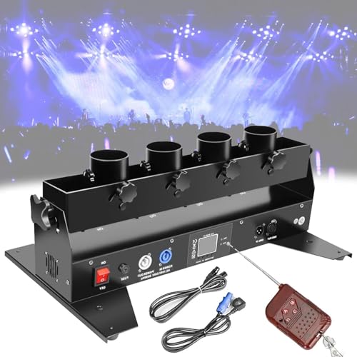 Elektronische Multicolor Konfetti Konfettikanonen-Werfermaschine, professionelle Kanone, elektrisch, DMX512 und Fernbedienung, 4 Shooter für Rotation, ideal für Events, Partys, Clubs, Konzer Elektronische Multicolor Konfetti Konfettikanonen-Werfermaschine, professionelle Kanone, elektrisch, DMX512 und Fernbedienung, 4 Shooter für Rotation, ideal für Events, Partys, Clubs, Konzer von Generic