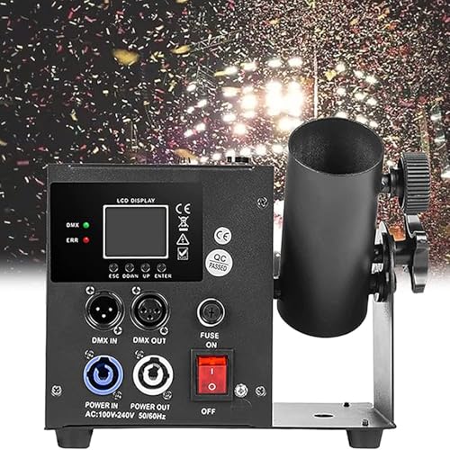 Elektronische Multicolor Konfetti Konfettikanonen-Werfermaschine, professionelle elektrische Kanone, kabellos, DMX 512 und Fernbedienung für Partys, Hochzeiten, Konzerte, Veranstaltungen Elektronische Multicolor Konfetti Konfettikanonen-Werfermaschine, professionelle elektrische Kanone, kabellos, DMX 512 und Fernbedienung für Partys, Hochzeiten, Konzerte, Veranstaltungen von Generic