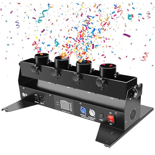 Elektronische Multicolor Konfetti Professionelle Konfettikanonen-Werfermaschine, elektrischer Bühneneffekt-Bläser, tragbarer 4-Schuss für Partylicht-Effekt, Club, Bar, Hochzeit, Weihnachten, Elektronische Multicolor Konfetti Professionelle Konfettikanonen-Werfermaschine, elektrischer Bühneneffekt-Bläser, tragbarer 4-Schuss für Partylicht-Effekt, Club, Bar, Hochzeit, Weihnachten, von Generic