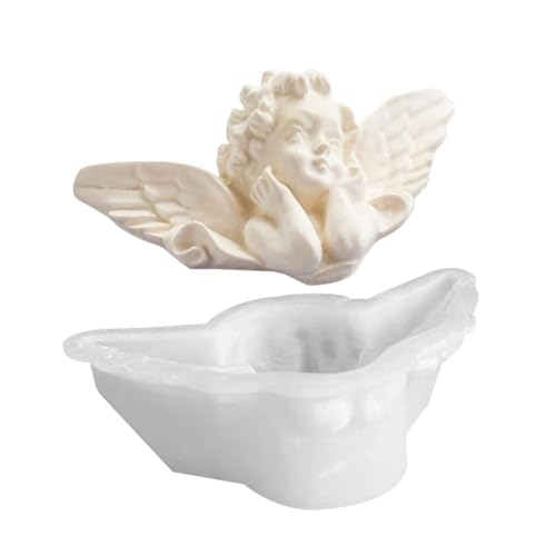 Engels-Silikonformen, Engelsformen aus Silikon, Formen für Engelsfiguren, langlebige Gießform mit weicher Oberfläche, elegante Kunstform für die Herstellung von Kerzen und L von Generic