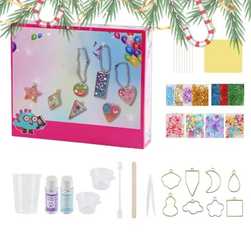 Epoxidharz Kit Für Anfänger - Kinder Epoxy Harz Handwerk, Kinder Molding Harz Kit | Interaktives Kristallepoxid, Das Spielzeug Mit Rucksäcken, Kreatives Hängendes Handwerk, Paillettendekorationen Für Epoxidharz Kit Für Anfänger - Kinder Epoxy Harz Handwerk, Kinder Molding Harz Kit | Interaktives Kristallepoxid, Das Spielzeug Mit Rucksäcken, Kreatives Hängendes Handwerk, Paillettendekorationen Für von Generic