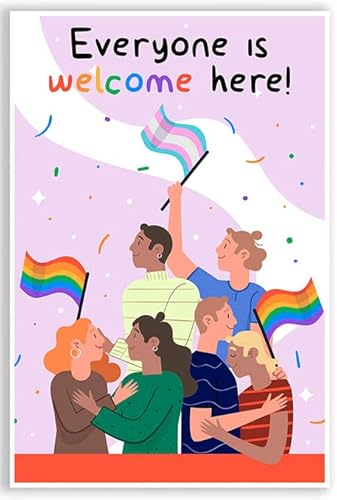 Equity Poster für Klassenzimmer – Everyone is Welcome Here Poster – LGBTQ Poster Klassenzimmer – Diversity Poster – High School, Counselor Office, Therapie, Klassenzimmer Tür – 30,5 x 45,7 cm – Made Equity Poster für Klassenzimmer – Everyone is Welcome Here Poster – LGBTQ Poster Klassenzimmer – Diversity Poster – High School, Counselor Office, Therapie, Klassenzimmer Tür – 30,5 x 45,7 cm – Made von Generic
