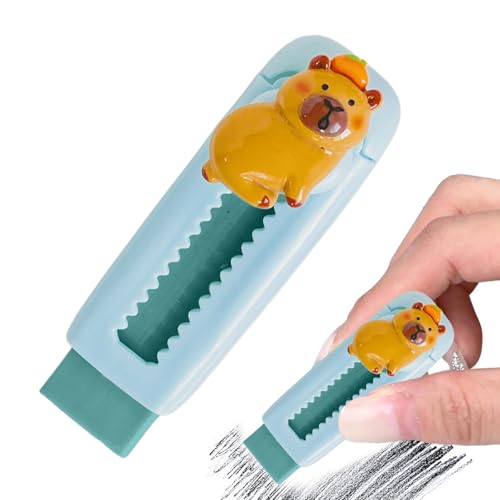 Eraser Einziehbar – Ruheschale Capybara Cinetto Conoglio Caso Slidio, Korrektor von Art Soft | Push Pull Grip Werkzeug zum Zeichnen, Malen, Schreiben, Schulstation für Kinder Stu Eraser Einziehbar – Ruheschale Capybara Cinetto Conoglio Caso Slidio, Korrektor von Art Soft | Push Pull Grip Werkzeug zum Zeichnen, Malen, Schreiben, Schulstation für Kinder Stu von Generic