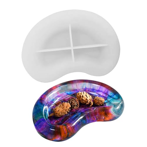 Erbsenförmiges Tablett – Silikonform für die Schmuckherstellung aus Epoxidharz mit stabilem Boden, für Seifenschale, Ringe, Schmuck, Teller und Halter, Wohndeko. Erbsenförmiges Tablett – Silikonform für die Schmuckherstellung aus Epoxidharz mit stabilem Boden, für Seifenschale, Ringe, Schmuck, Teller und Halter, Wohndeko. von Generic