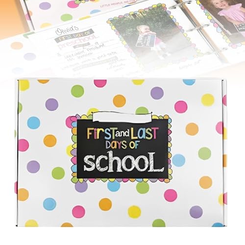 Erinnerungsbuch for den ersten und letzten Schultag, Erinnerungsalbum for die einfachsten Schultage for Kinder, Erinnerungsbuchalbum for die Schuljahre, wiederverwendbare Foto-Requisite mit D-Ring-Ord Erinnerungsbuch for den ersten und letzten Schultag, Erinnerungsalbum for die einfachsten Schultage for Kinder, Erinnerungsbuchalbum for die Schuljahre, wiederverwendbare Foto-Requisite mit D-Ring-Ord von Generic