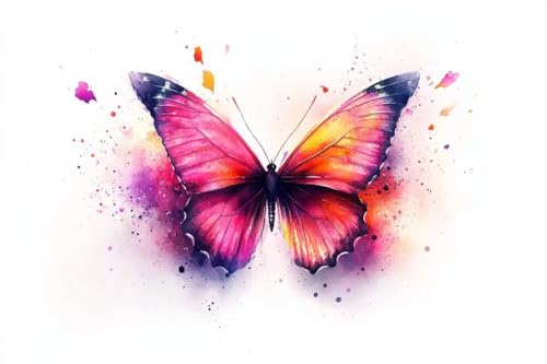 Erwachsene Diamond Painting DIY 5D Voll Bohren Set Aquarell Schmetterling Bild Diamant Gemälde Diamant Malerei Arts Craft Perfekt Für Entspannung Und Wand Decor Quadratischer Diamant 50x75cm B1477 Erwachsene Diamond Painting DIY 5D Voll Bohren Set Aquarell Schmetterling Bild Diamant Gemälde Diamant Malerei Arts Craft Perfekt Für Entspannung Und Wand Decor Quadratischer Diamant 50x75cm B1477 von Generic