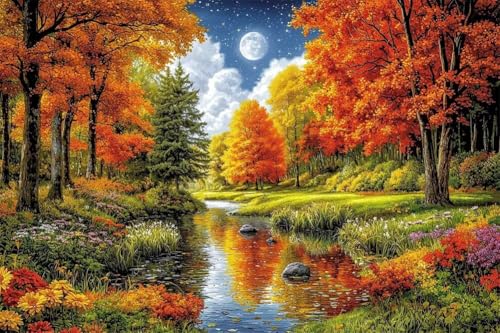 Erwachsene Diamond Painting DIY 5D Voll Bohren Set Bachwaldlandschaft Bild Diamant Gemälde Diamant Malerei Arts Craft Perfekt Für Entspannung Und Decor Quadratischer Diamant 30x45cm C1608 Erwachsene Diamond Painting DIY 5D Voll Bohren Set Bachwaldlandschaft Bild Diamant Gemälde Diamant Malerei Arts Craft Perfekt Für Entspannung Und Decor Quadratischer Diamant 30x45cm C1608 von Generic