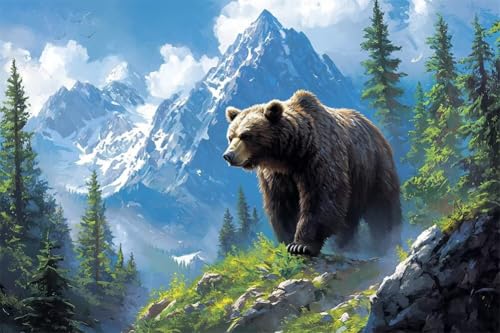 Erwachsene Diamond Painting DIY 5D Voll Bohren Set Berge Majestätische Grizzly Bild Diamant Gemälde Diamant Malerei Arts Craft Perfekt Für Entspannung Und Decor Quadratischer Diamant 50x75cm C1534 Erwachsene Diamond Painting DIY 5D Voll Bohren Set Berge Majestätische Grizzly Bild Diamant Gemälde Diamant Malerei Arts Craft Perfekt Für Entspannung Und Decor Quadratischer Diamant 50x75cm C1534 von Generic