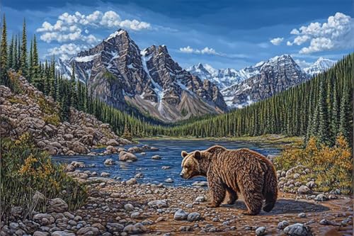 Erwachsene Diamond Painting DIY 5D Voll Bohren Set Berge Majestätische Grizzly Bild Diamant Gemälde Diamant Malerei Arts Craft Perfekt Für Entspannung Und Decor Quadratischer Diamant 60x90cm C1535 Erwachsene Diamond Painting DIY 5D Voll Bohren Set Berge Majestätische Grizzly Bild Diamant Gemälde Diamant Malerei Arts Craft Perfekt Für Entspannung Und Decor Quadratischer Diamant 60x90cm C1535 von Generic