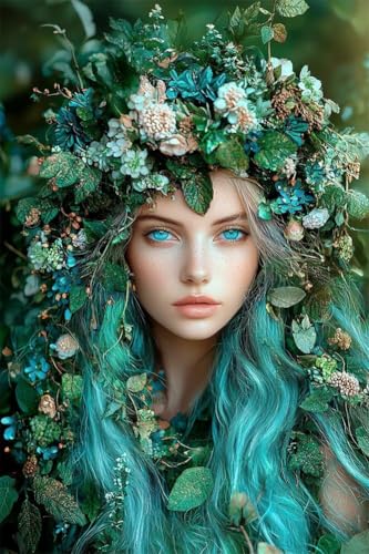 Erwachsene Diamond Painting DIY 5D Voll Bohren Set Blumen Schönheit Bild Diamant Gemälde Diamant Malerei Arts Craft Perfekt Für Entspannung Und Wand Decor Quadratischer Diamant 40x60cm B1661 von Generic