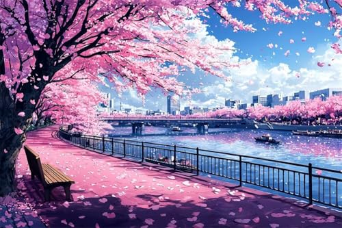 Erwachsene Diamond Painting DIY 5D Voll Bohren Set Blumen Stadtlandschaft Bild Diamant Gemälde Diamant Malerei Arts Craft Perfekt Für Entspannung Und Decor Quadratischer Diamant 20x30cm C1840 von Generic