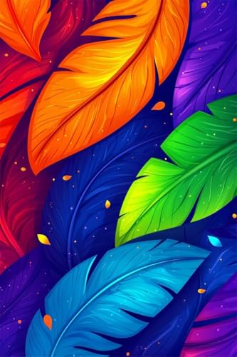 Erwachsene Diamond Painting DIY 5D Voll Bohren Set Fantasie Bunte Federn Bild Diamant Gemälde Diamant Malerei Arts Craft Perfekt Für Entspannung Und Decor Quadratischer Diamant 20x30cm C1487 von Generic