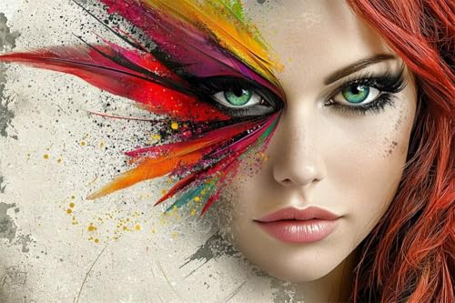 Erwachsene Diamond Painting DIY 5D Voll Bohren Set Fantasie Bunte Federn Bild Diamant Gemälde Diamant Malerei Arts Craft Perfekt Für Entspannung Und Decor Quadratischer Diamant 20x30cm C1851 Erwachsene Diamond Painting DIY 5D Voll Bohren Set Fantasie Bunte Federn Bild Diamant Gemälde Diamant Malerei Arts Craft Perfekt Für Entspannung Und Decor Quadratischer Diamant 20x30cm C1851 von Generic