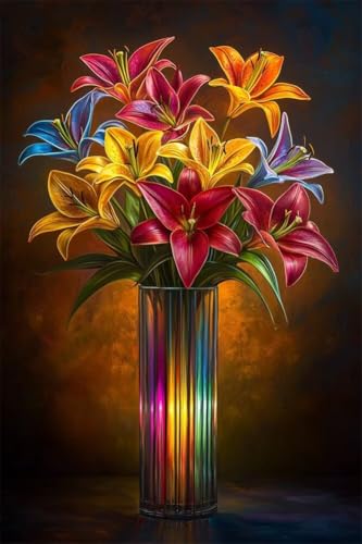 Erwachsene Diamond Painting DIY 5D Voll Bohren Set Farbenfrohe, Elegante Lilien Bild Diamant Gemälde Diamant Malerei Arts Craft Perfekt Für Entspannung Und Decor Runder Diamant 20x30cm C0077 Erwachsene Diamond Painting DIY 5D Voll Bohren Set Farbenfrohe, Elegante Lilien Bild Diamant Gemälde Diamant Malerei Arts Craft Perfekt Für Entspannung Und Decor Runder Diamant 20x30cm C0077 von Generic