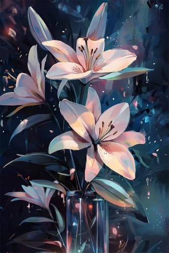 Erwachsene Diamond Painting DIY 5D Voll Bohren Set Farbenfrohe, Elegante Lilien Bild Diamant Gemälde Diamant Malerei Arts Craft Perfekt Für Entspannung Und Decor Runder Diamant 50x75cm C0083 Erwachsene Diamond Painting DIY 5D Voll Bohren Set Farbenfrohe, Elegante Lilien Bild Diamant Gemälde Diamant Malerei Arts Craft Perfekt Für Entspannung Und Decor Runder Diamant 50x75cm C0083 von Generic