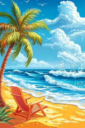 Erwachsene Diamond Painting DIY 5D Voll Bohren Set Ruhige Strandszene Bild Diamant Gemälde Diamant Malerei Arts Craft Perfekt Für Entspannung Und Decor Quadratischer Diamant 40x60cm C1403 Erwachsene Diamond Painting DIY 5D Voll Bohren Set Ruhige Strandszene Bild Diamant Gemälde Diamant Malerei Arts Craft Perfekt Für Entspannung Und Decor Quadratischer Diamant 40x60cm C1403 von Generic