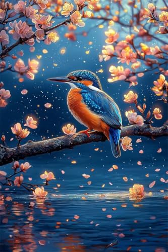 Erwachsene Diamond Painting DIY 5D Voll Bohren Set Schöner Eleganter Vogel Bild Diamant Gemälde Diamant Malerei Arts Craft Perfekt Für Entspannung Und Wand Decor Quadratischer Diamant 100x150cm B1092 von Generic