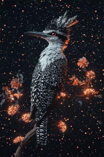 Erwachsene Diamond Painting DIY 5D Voll Bohren Set Schöner Eleganter Vogel Bild Diamant Gemälde Diamant Malerei Arts Craft Perfekt Für Entspannung Und Wand Decor Quadratischer Diamant 80x120cm B1090 von Generic