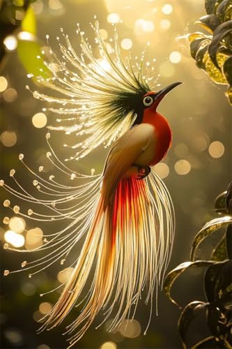 Erwachsene Diamond Painting DIY 5D Voll Bohren Set Schöner Verträumter Vogel Bild Diamant Gemälde Diamant Malerei Arts Craft Perfekt Für Entspannung Und Wand Decor Quadratischer Diamant 20x30cm B1081 von Generic