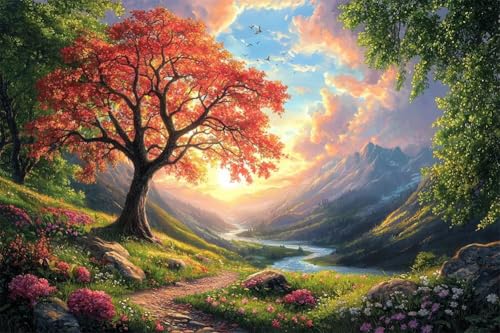 Erwachsene Diamond Painting DIY 5D Voll Bohren Set Sonnenuntergang Landschaft Baum Bild Diamant Gemälde Diamant Malerei Arts Craft Perfekt Für Entspannung Quadratischer Diamant 30x45cm C1514 Erwachsene Diamond Painting DIY 5D Voll Bohren Set Sonnenuntergang Landschaft Baum Bild Diamant Gemälde Diamant Malerei Arts Craft Perfekt Für Entspannung Quadratischer Diamant 30x45cm C1514 von Generic