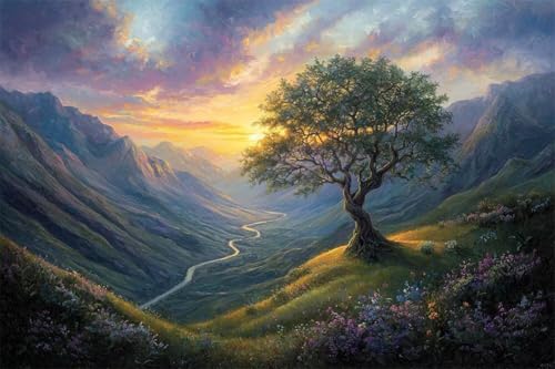 Erwachsene Diamond Painting DIY 5D Voll Bohren Set Sonnenuntergang Landschaft Baum Bild Diamant Gemälde Diamant Malerei Arts Craft Perfekt Für Entspannung Quadratischer Diamant 40x60cm C1513 Erwachsene Diamond Painting DIY 5D Voll Bohren Set Sonnenuntergang Landschaft Baum Bild Diamant Gemälde Diamant Malerei Arts Craft Perfekt Für Entspannung Quadratischer Diamant 40x60cm C1513 von Generic