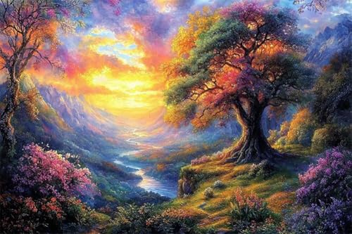 Erwachsene Diamond Painting DIY 5D Voll Bohren Set Sonnenuntergang Landschaft Baum Bild Diamant Gemälde Diamant Malerei Arts Craft Perfekt Für Entspannung Quadratischer Diamant 50x75cm C1525 Erwachsene Diamond Painting DIY 5D Voll Bohren Set Sonnenuntergang Landschaft Baum Bild Diamant Gemälde Diamant Malerei Arts Craft Perfekt Für Entspannung Quadratischer Diamant 50x75cm C1525 von Generic